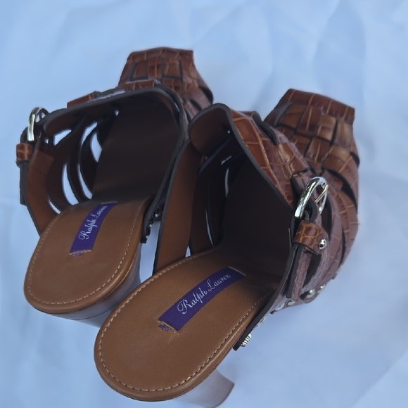 Brown High Heel Sandals - Picture 9 of 10